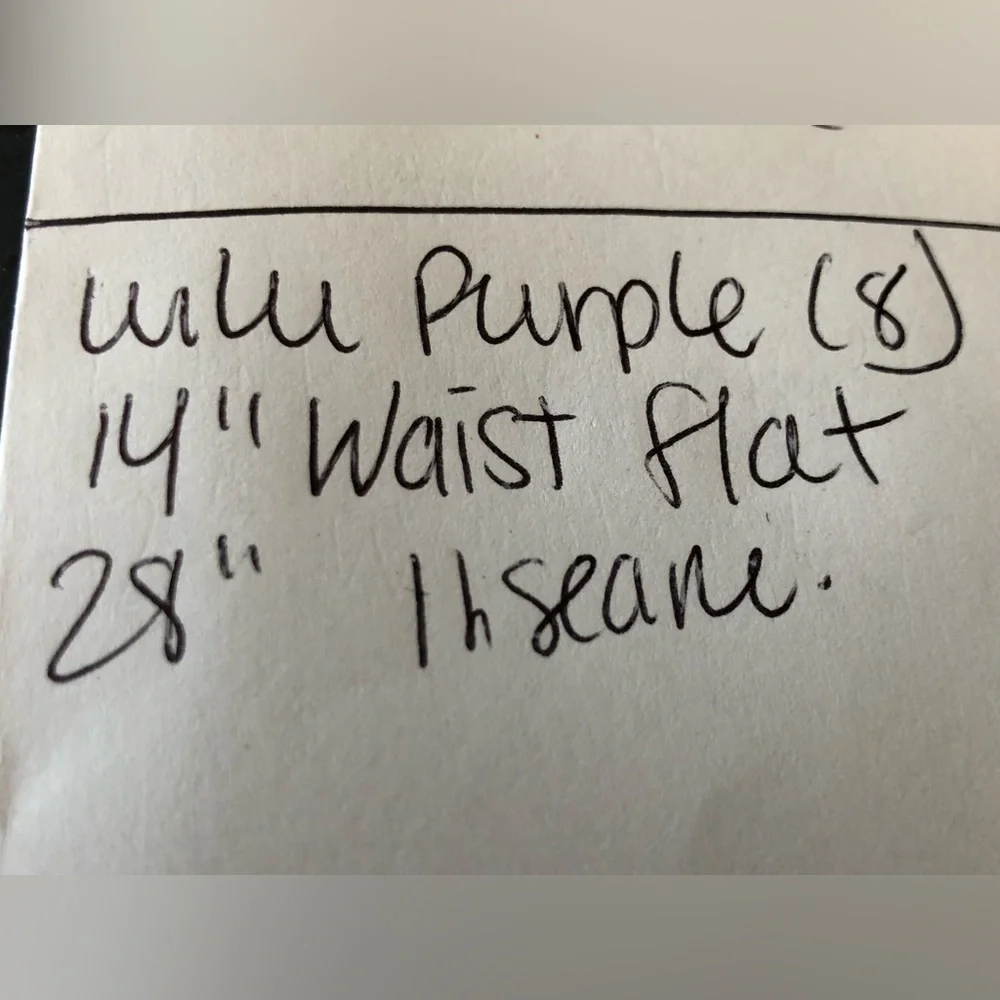 NWOT LULULEMON MAPPED OUT HIGH RISE TIGHT LEGGING 28” INSEAM PURPLE CAMO SIZE 8 - Picture 12 of 12